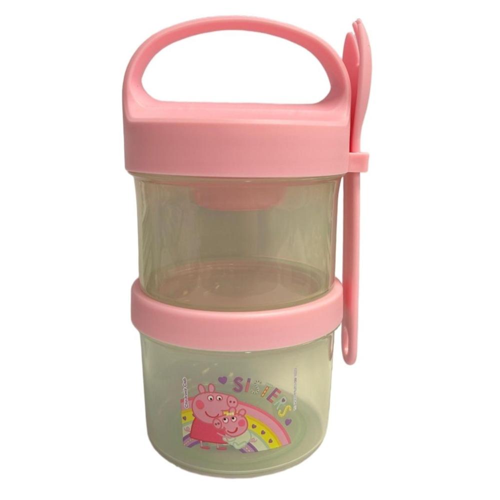Taper Snack Peppa Pig y hermanita Evie 720 ML