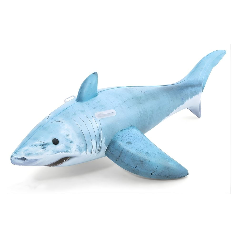 Flotador Inflable Modelo Tiburon Real Verano Playa