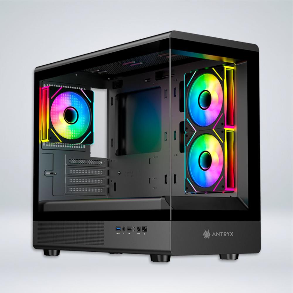 CASE ANTRYX FX 630M BLACK INFINITY ARGB FAN X3  VIDRIO TEMPLADO
