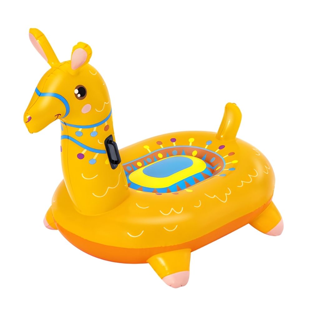 Flotador Inflable Modelo Llama Amarilla 129cm x 110cm