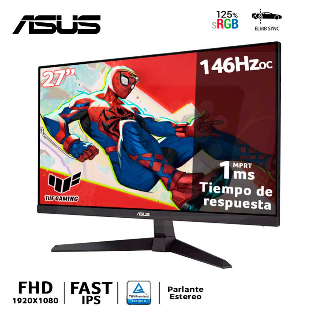 MONITOR ASUS Tuf Gaming VG279QE5A 27 Fast IPS FHD 1920 x 1080 OC 146Hz 1ms