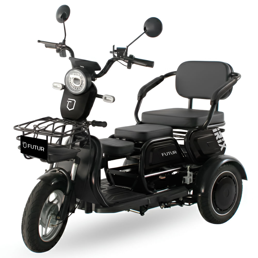 Trimoto Electrica Futur Irix Negro