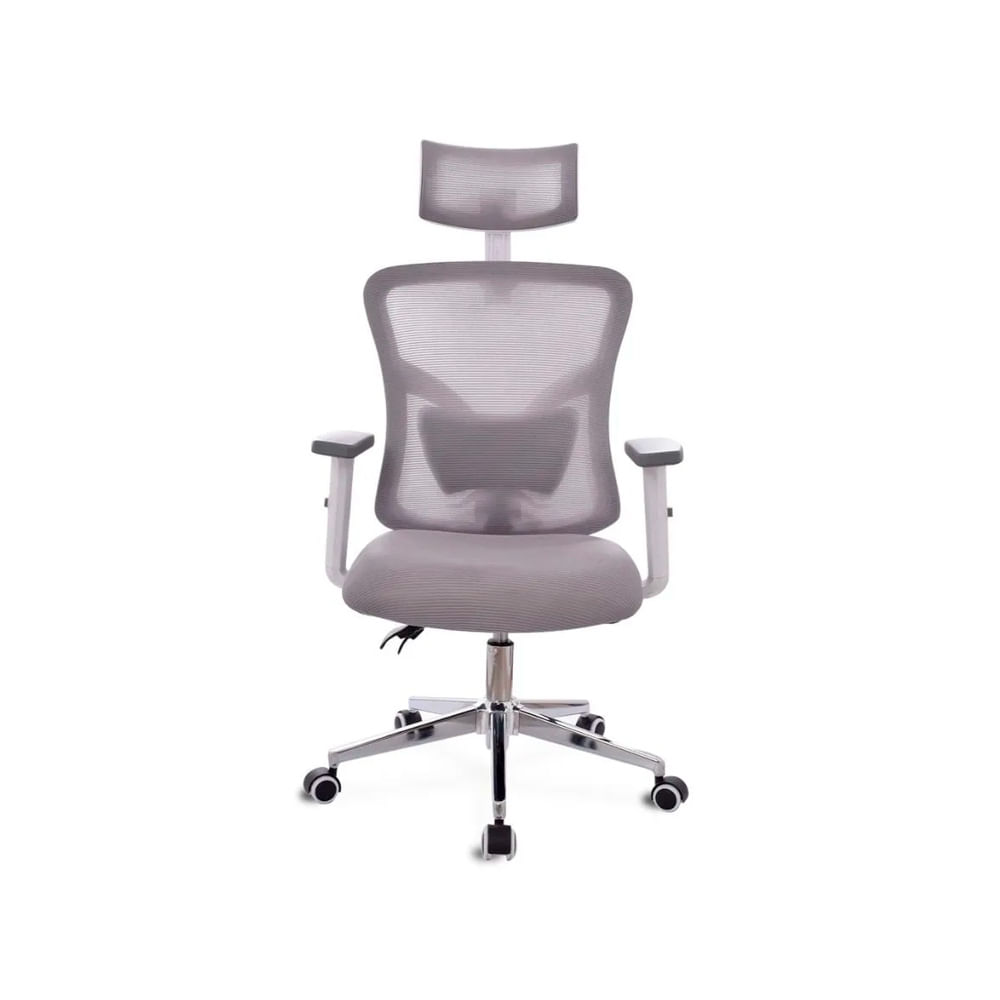 Silla Ergonómica Fone Ultra Presidente Gris Cromado Ofideas