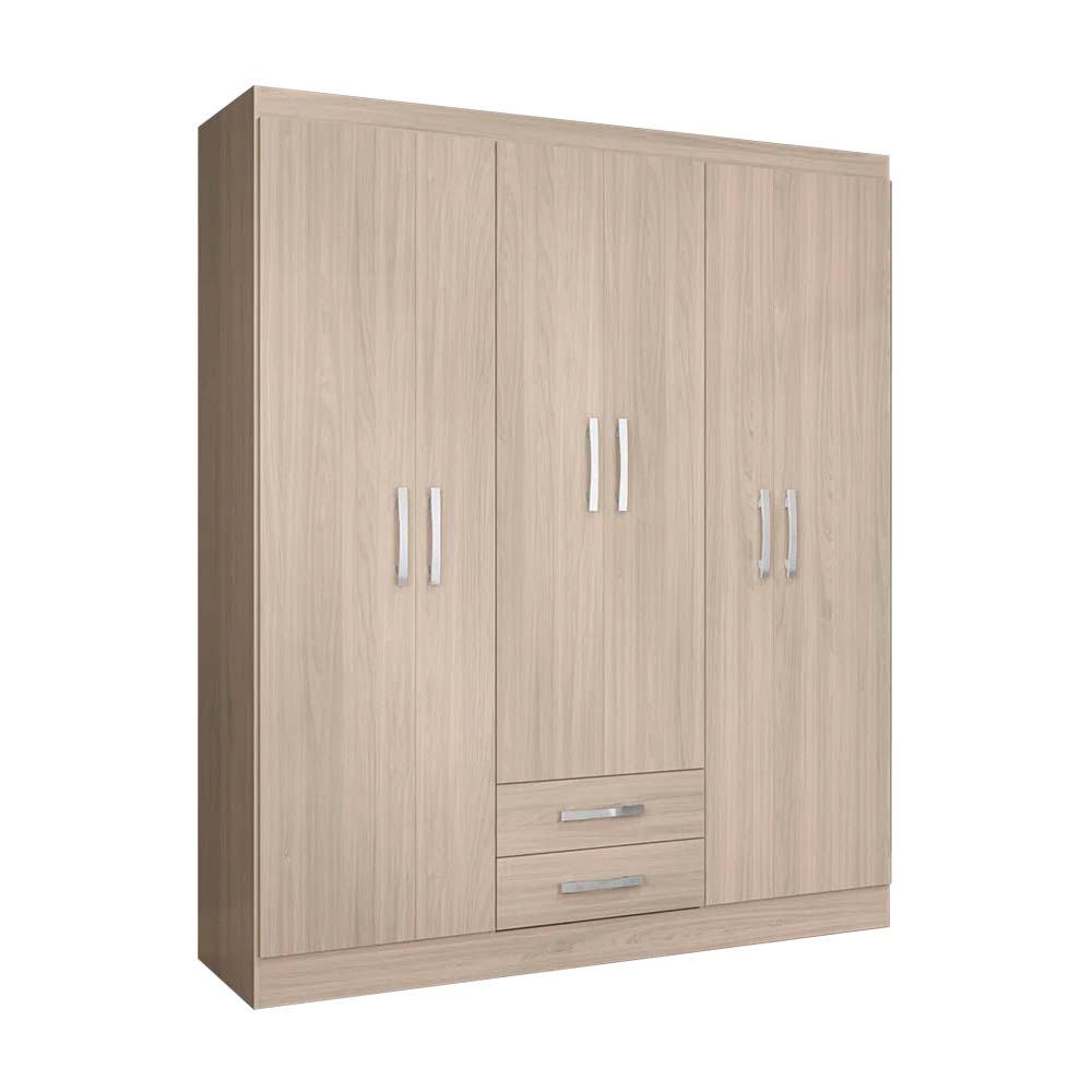 Ropero Cali 6 Puertas 2 Cajones 2 Repisas MDP Almendra Orange