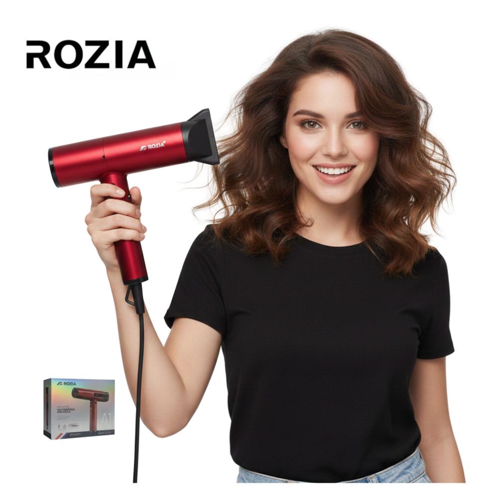 Secadora Rozia A1 Gama Profesional - Cabello Liso y Brillante.