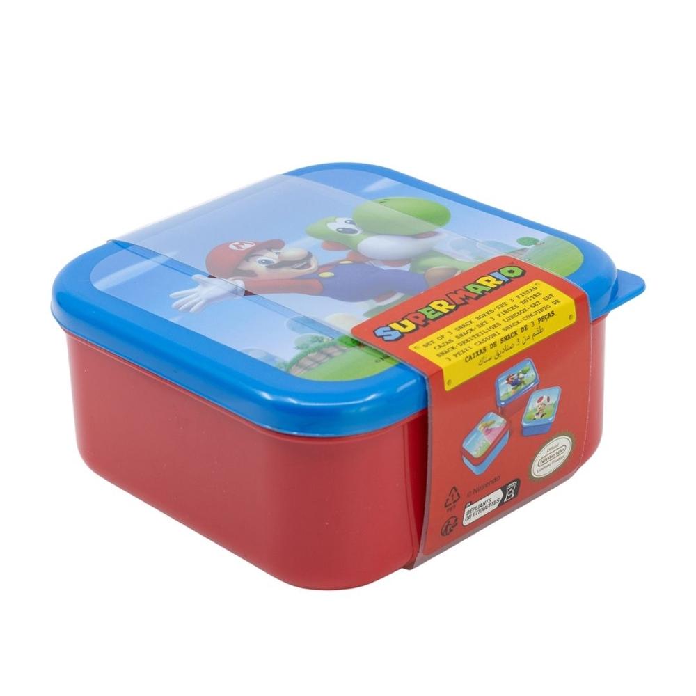 Set de Tapers Snack x3 Mario Bros