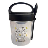 Taper con Cuchara Escolar Snoopy Blanco 560 ML