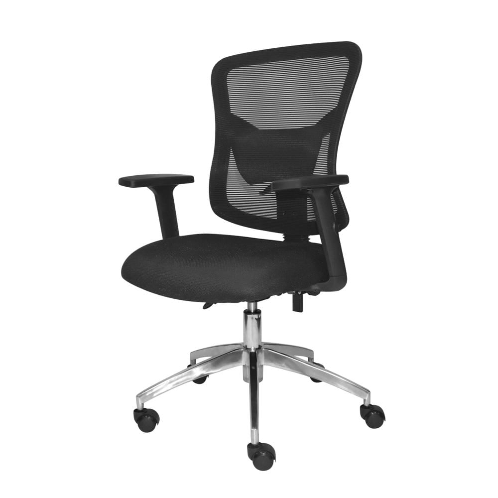 Silla Ergonómica Fone Ultra Gerente Aluminio Negro PP Ofideas