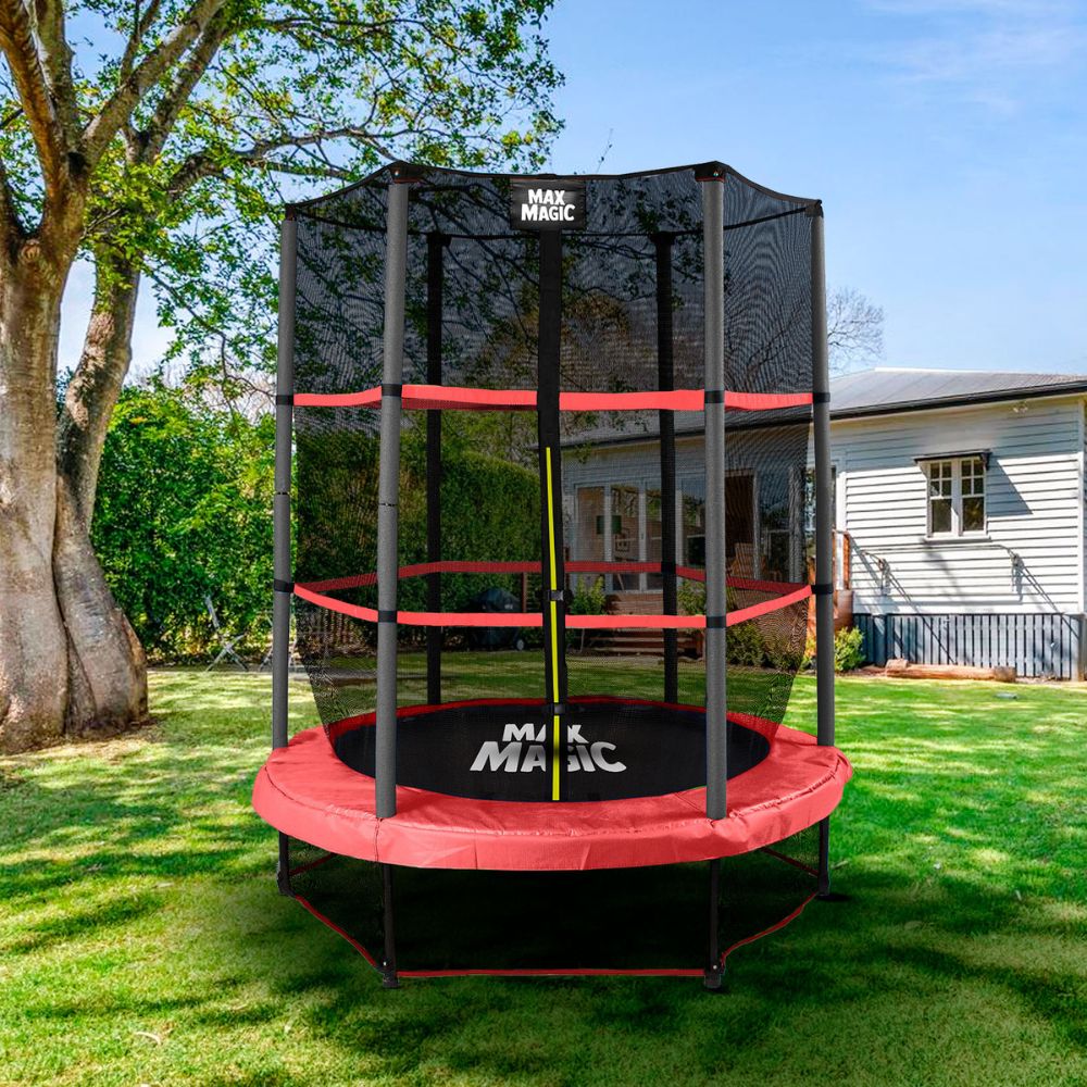 Cama Elástica 140 cm Rojo