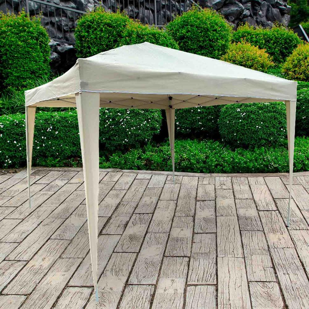 Toldo Terraza 3x3 m reforzado con bolsa de transporte Beige