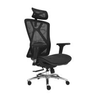 Silla de oficina con cabecero Levi Plus Ii Negro Bonno