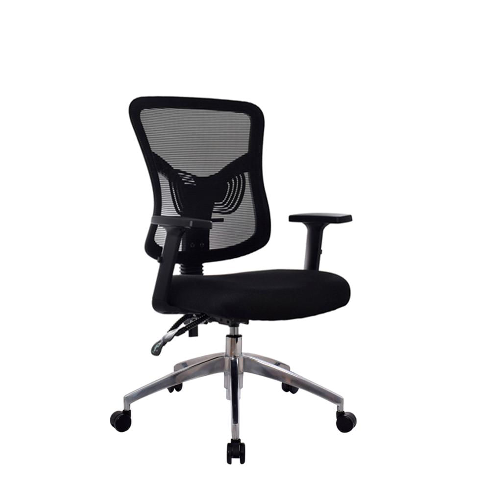 Silla Ergonómica Fone Ultra Gerente Aluminio Negro Malla Ofideas