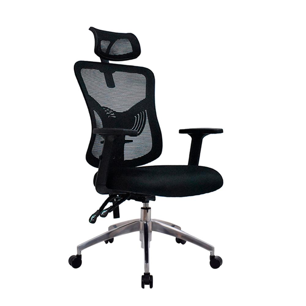 Silla Ergonómica Fone Ultra Presidente Aluminio Negro Ofideas