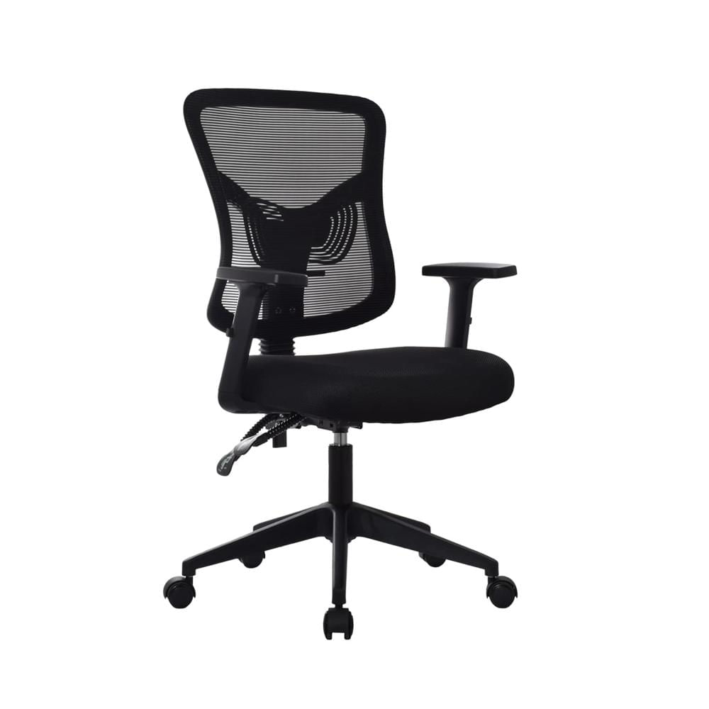 Silla Ergonómica Fone Ultra Gerente Nylon Negro Malla Ofideas
