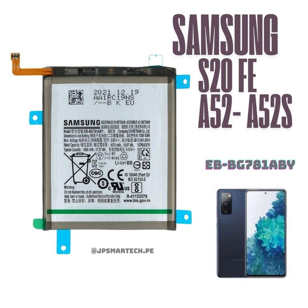 BATERIA SAMSUNG S20 FE - A52 TORIGINAL-SM NUEVO