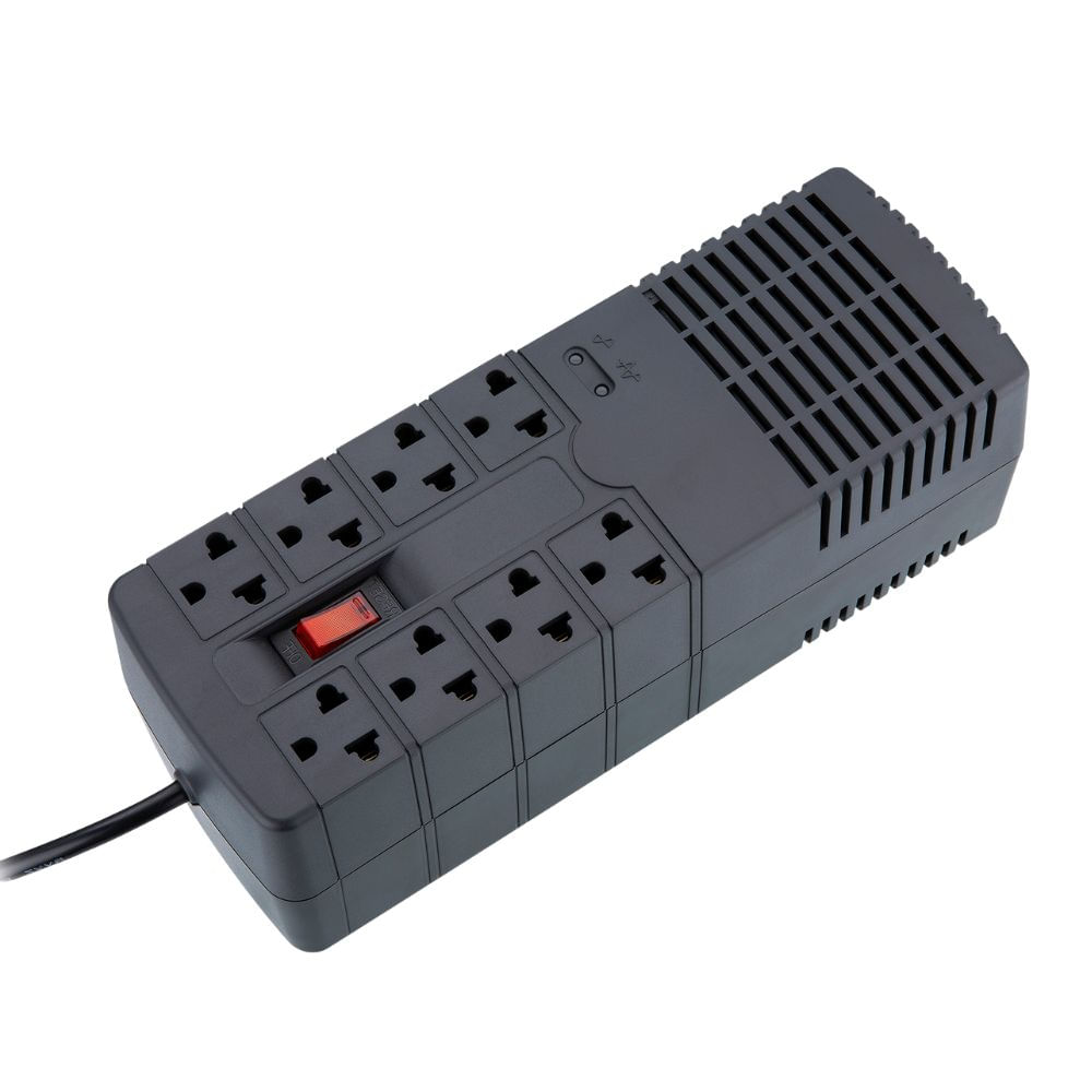 Estabilizador Regulador Automatico Power Lite Quasar AVR PLI1300 1300VA/650W 8 Salidas