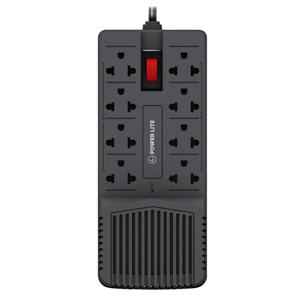 Estabilizador Regulador Automatico Power Lite Nova AVR PLI908 900VA/450W 8 salidas