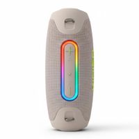 KIMISO KMS-311 BLANCO - Parlante Bluetooth Premium con X-BASS - Luces LED y Protección IP