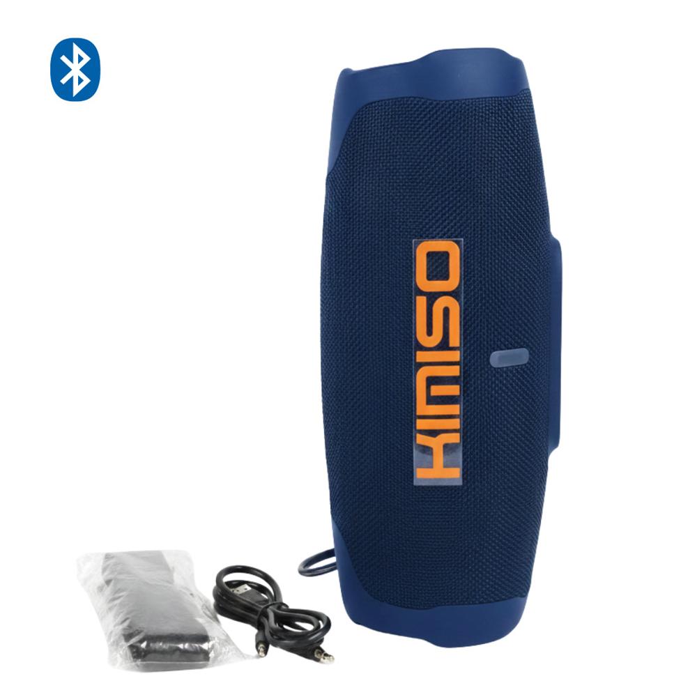 KIMISO KMS-311 AZUL - Parlante Bluetooth Premium con X-BASS - Luces LED y Protección IP