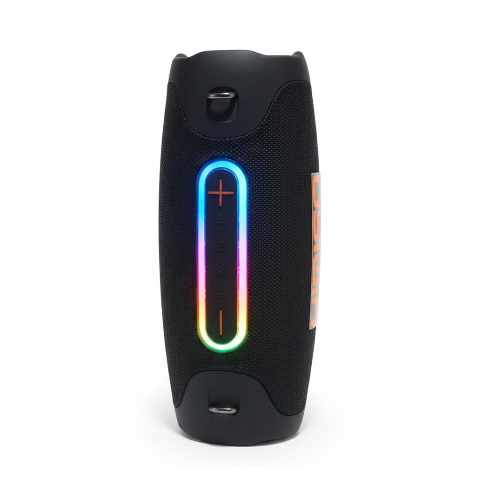 KIMISO KMS-311 NEGRO - Parlante Bluetooth Premium con X-BASS - Luces LED y Protección IP