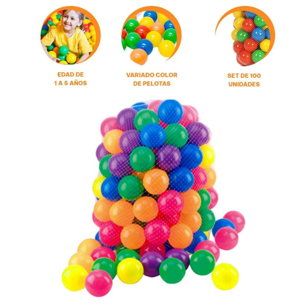 Pelotas de Colores x 100 Unidades