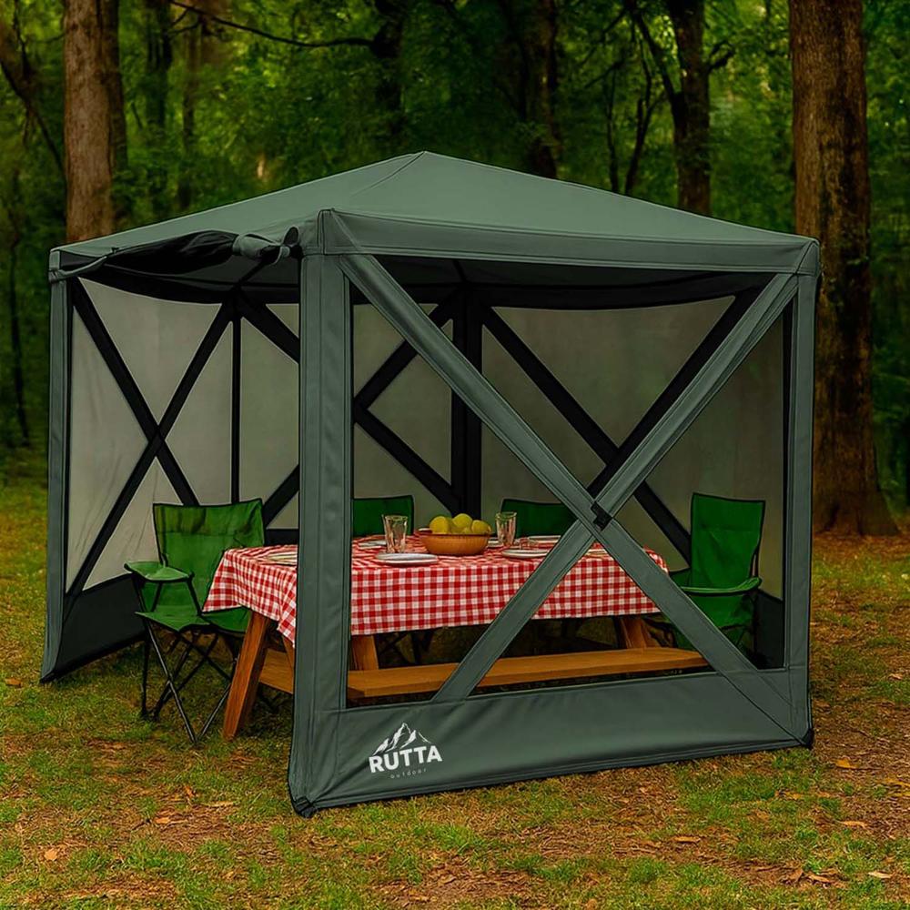 Toldo Comedor Camping Instantáneo 3.5 x 3.5 mts