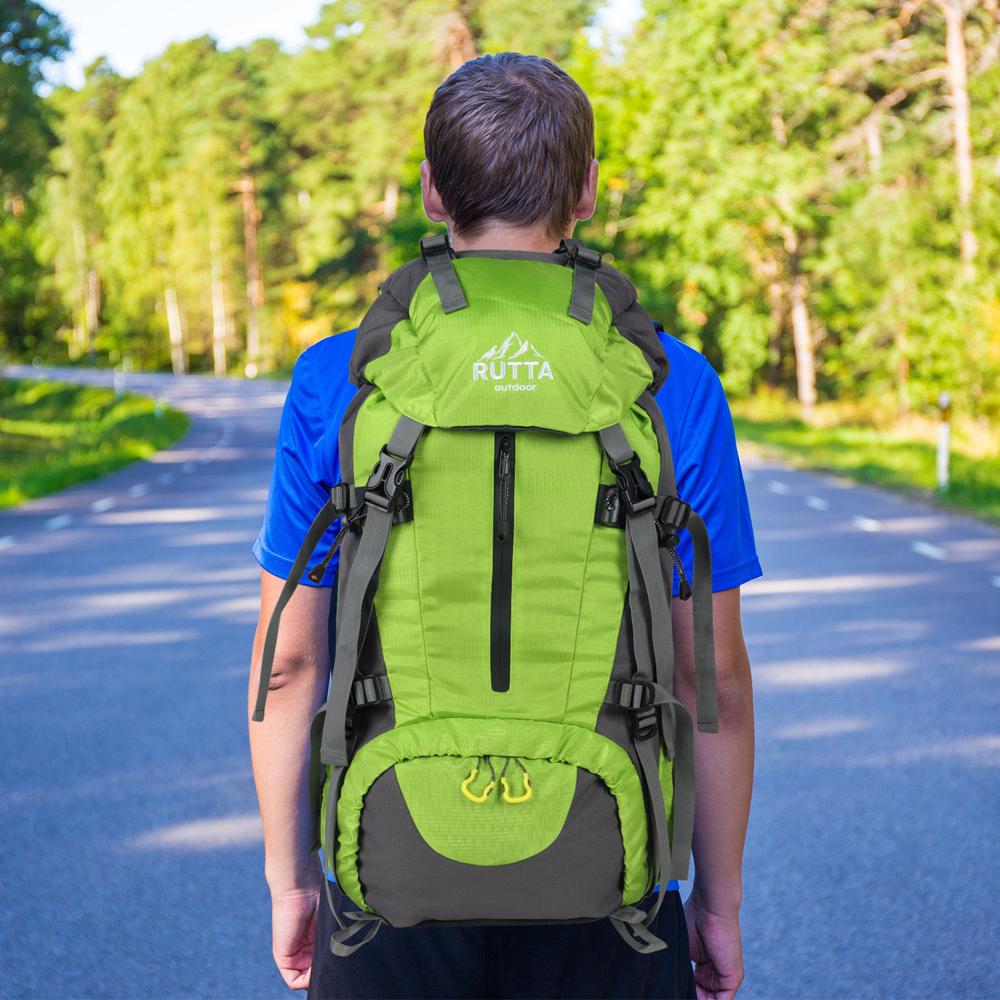 Mochila Camping 50 Litros Amarillo