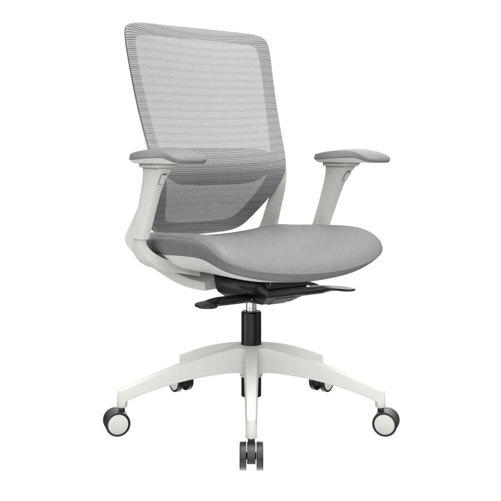 Silla Ergonómica Loop Gerente 4D Nylon Gris Ofideas