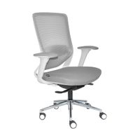 Silla Ergonómica Loop Gerente 4D Cromado Gris Ofideas