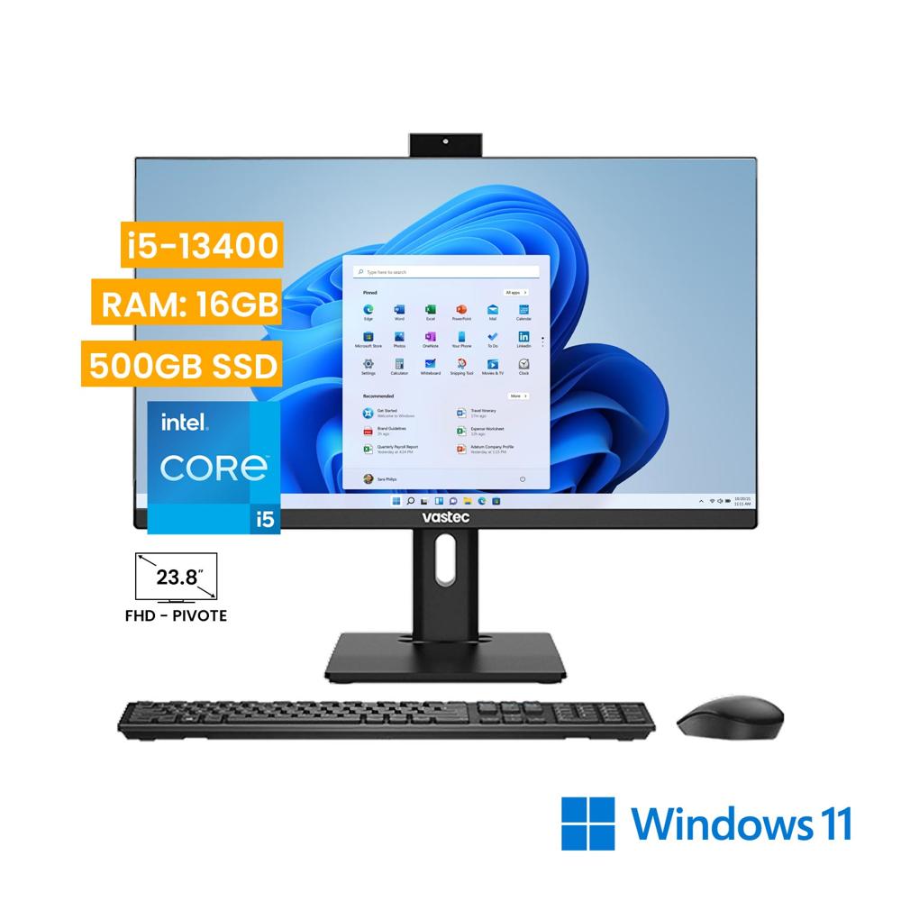 Computadora All In One Vastec PrimeOne  i5-13400 16GB 500GB SSD Windows 11 Home