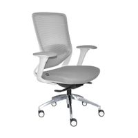 Silla Ergonómica Loop Gerente 4D Aluminio Gris  Ofideas