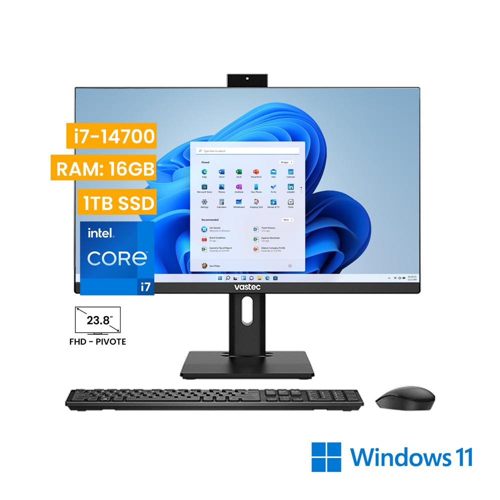 Computadora All In One Vastec PrimeOne i7-14700 16GB 1TB SSD Windows 11 Home