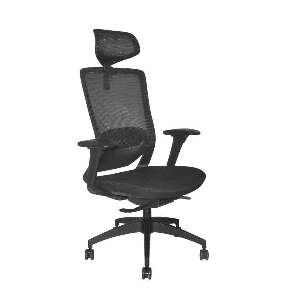 Silla Ergonómica Loop Presidente 4D Nylon Negro Ofideas