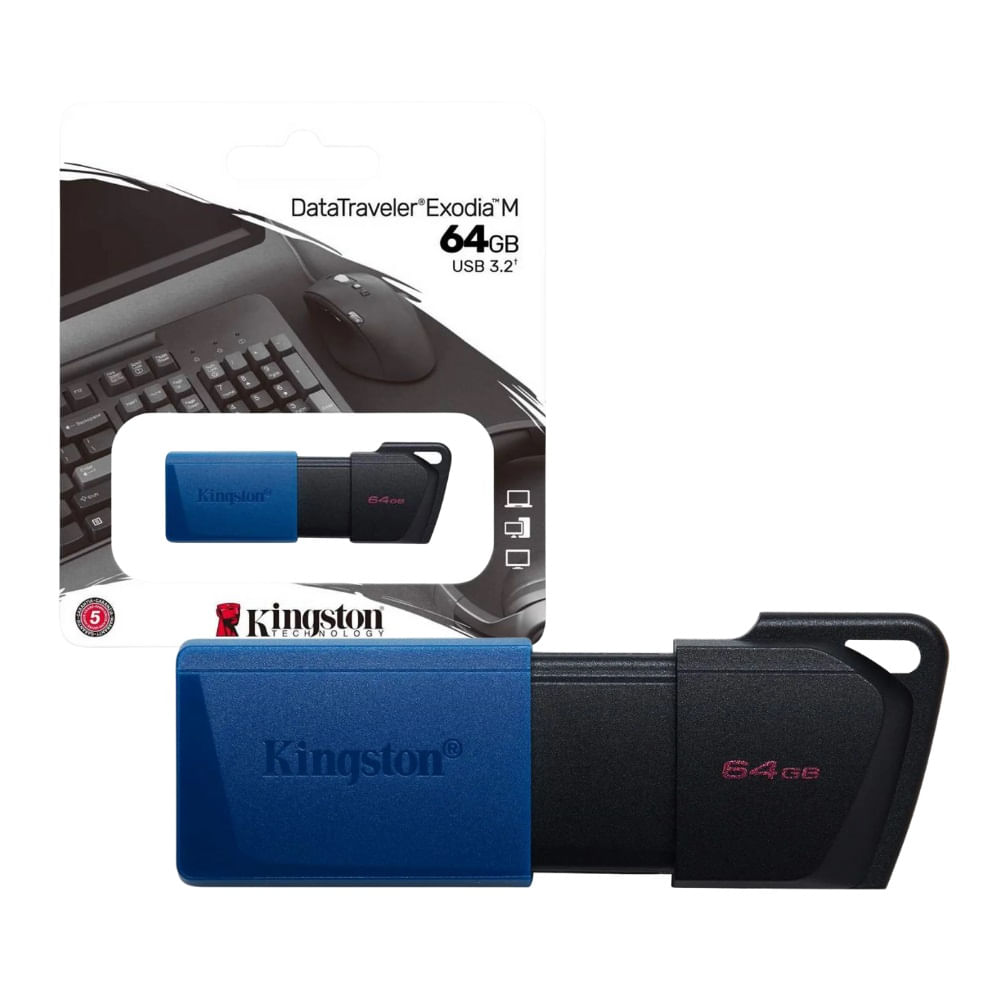 Memoria USB 3.2 Kingston 64gb DataTraveler Exodia M DTXM