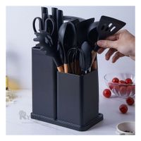 Juego De Cuchillos - Cucharones - Tijera De Cocina 18 Piezas