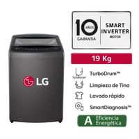 Lavadora LG Carga Superior 19 Kg WT19BVTB -Negro Claro