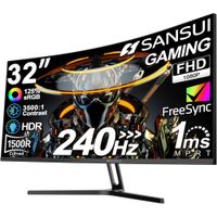 Sansui 32"" FHD 240 Hz Curvo 1500R 1 ms FreeSync HDR VESA