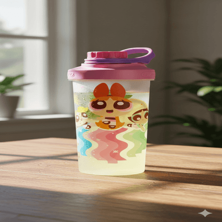 Tomatodo con Tapa Rosca Chicas Super Poderosas Rosado DGH-TOSHSPRO Tomatodo con Tapa Rosca Chicas Super Poderosas Rosado DGH-TOSHSPRO