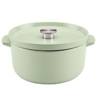 Olla tipo horno holandés KitchenAid con tapa en hierro fundido 57L Pistachio