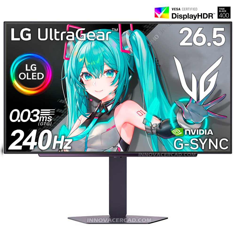 Monitor LG UltraGear XG7 27GX704A-B. 27 OLED QHD 0.03ms G-Sync FreeSync Premium Pivot