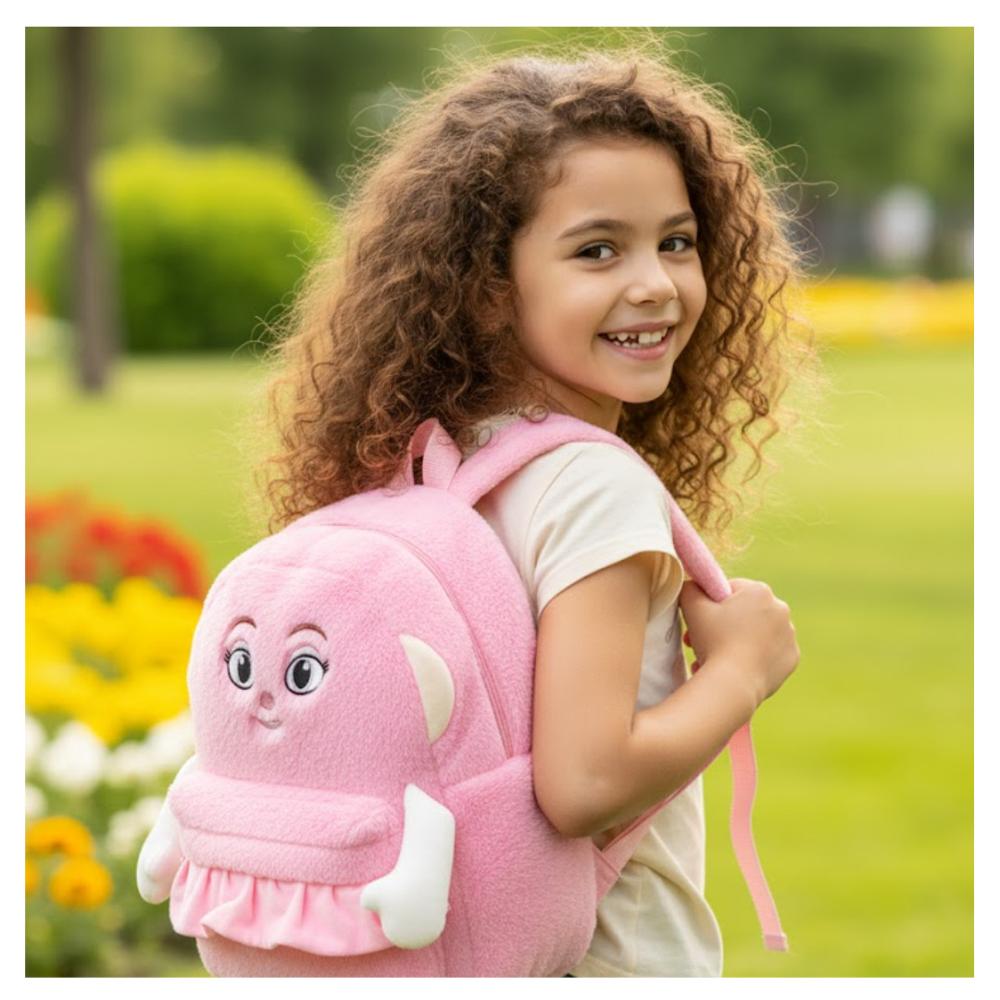 Mochila Infantil de Peluche 3D con Diseño Tralalero - Modelo Capucchina