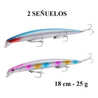 SEÑUELOS PACK 2 Unidades de 25 GR 18 CM