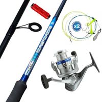 Equipo De Pescar Caña De 2.70 M Con Carrete Okuma 55 Combo