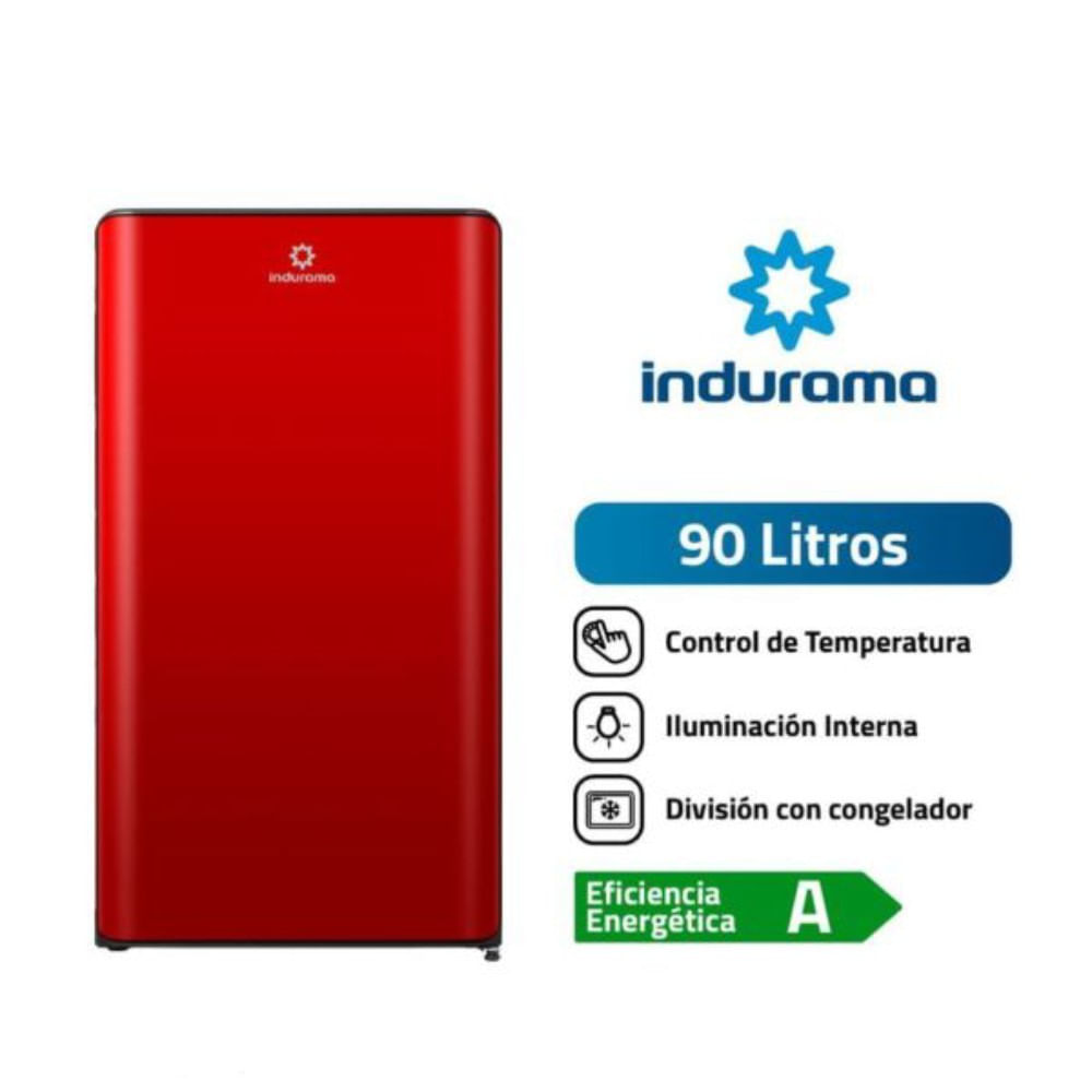 Indurama RI-109R Mini Frigobar 90Lt