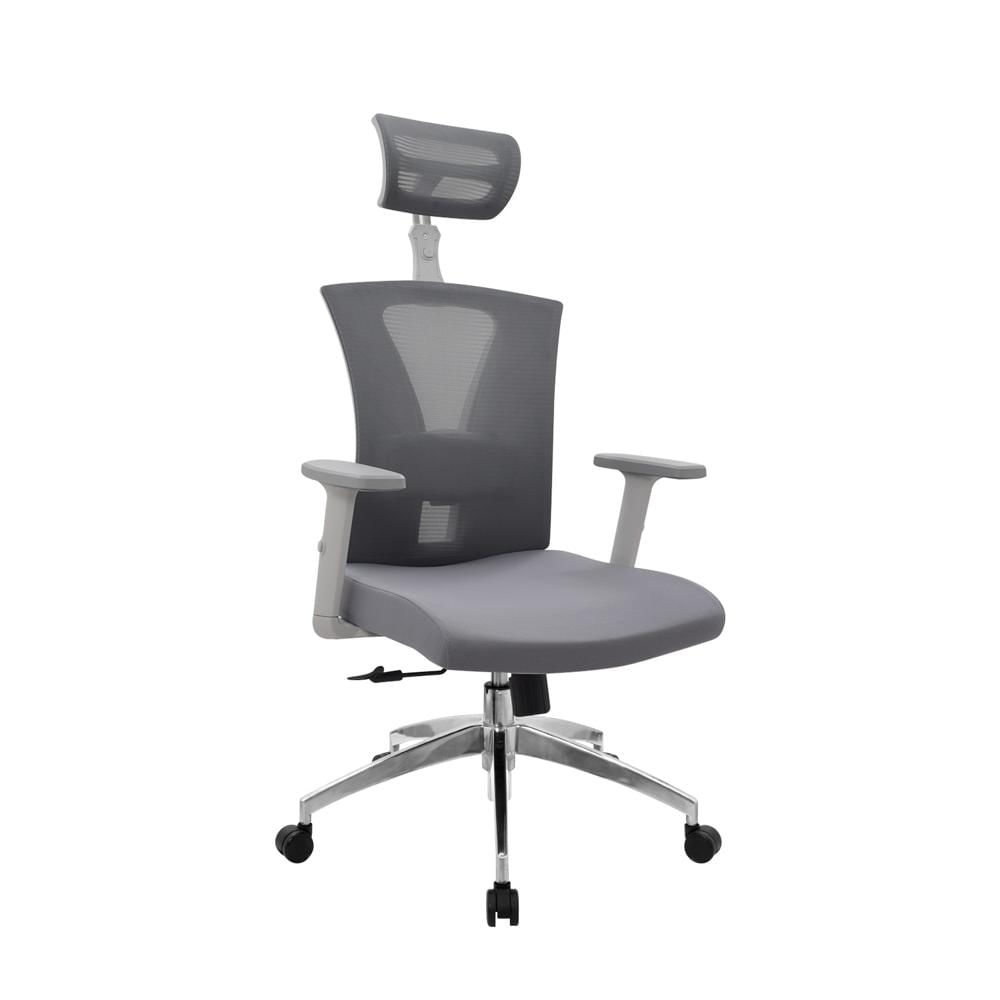 Silla Ergonómica Niza Presidente Gris Aluminio Ofideas