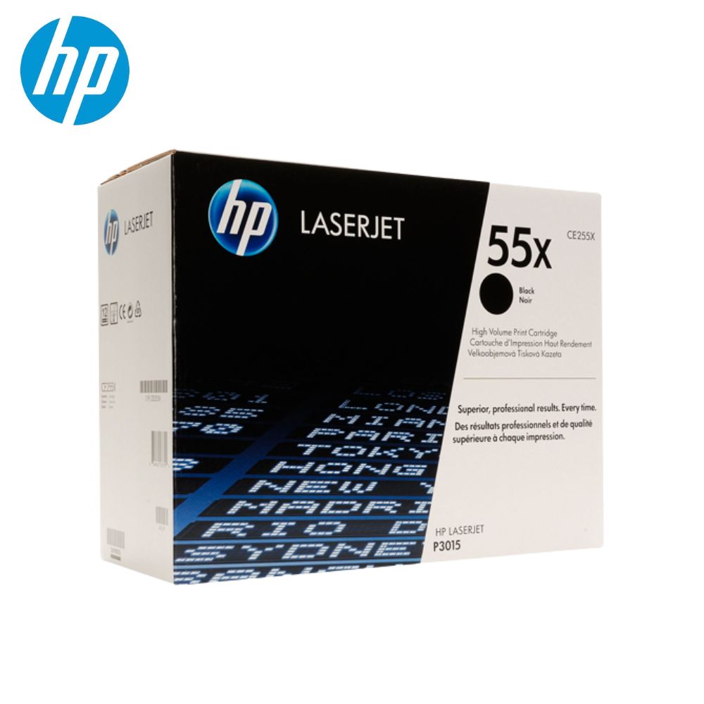 TONER HP CE255X 55X L.J. CP3015 NEGRO 12500 PAGINAS ORIGINAL