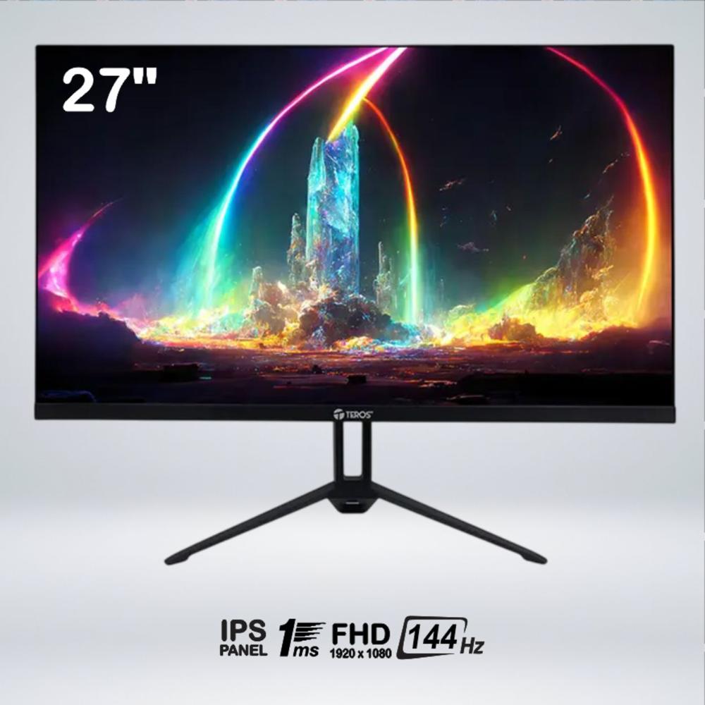 MONITOR GAMER TEROS TE-2714S FULL HD 27 PULGADAS IPS 144HZ 1MS HDMI SPEAKERS