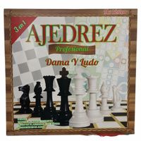 Juego De Mesa Ajedrez 3 En 1 Profesional Ajedrez Damas Y Ludo Para Niños Y Adultos