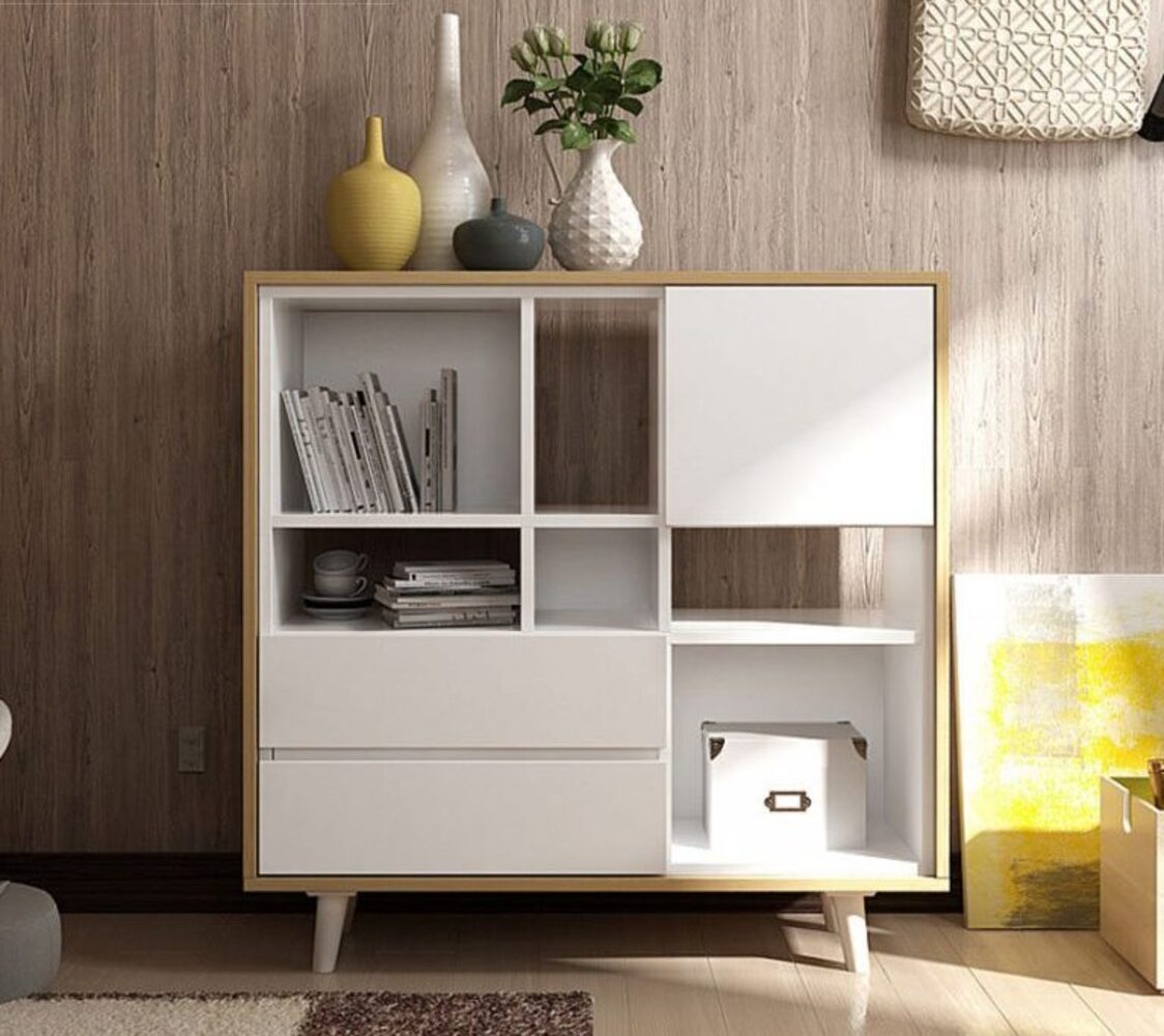 Aparador Vintage Paulo 2 Cajones 1 Puerta