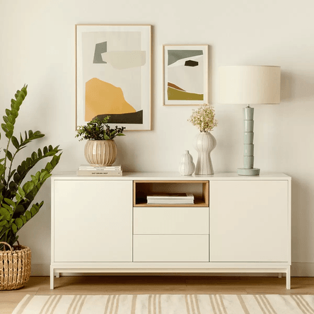 Aparador Contemporáneo Divós Blanco 150cm